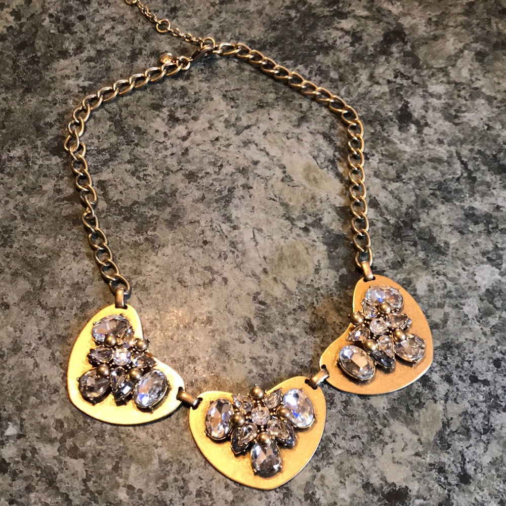 J. Crew Rhinestone Statement Necklace
